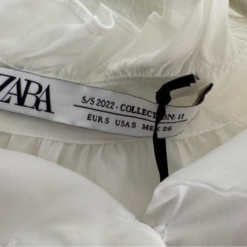 ZARA CONTRAST YOKE BLOUSE WITH DECORATIVE FRONT - LIMITED EDITION SZ S 2674/602 - Picture 9 of 11